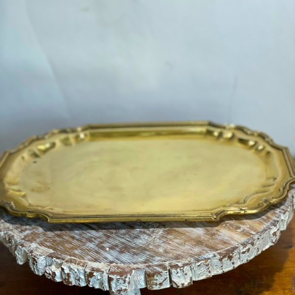 Vintage Hampton Brass Shop large serving tray - Picture 2 of 12